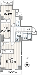ハイシティ両国第2 2LDKの間取図画像
