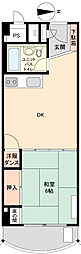 マンハイム熱海 1DKの間取図画像