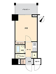ライオンズステーションプラザ二俣川 1Kの間取図画像
