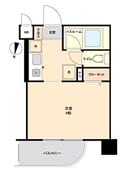 ヒューマンプラザ北大前 ワンルームの間取図画像