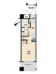 ジェイシティミライエ大手町 1Kの間取図画像