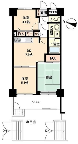 間取りを拡大表示