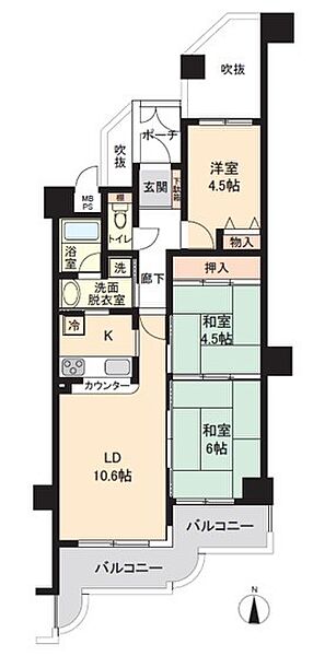 間取りを拡大表示