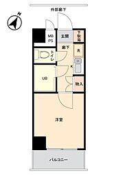 共立リライアンス福生駅前 1Kの間取図画像