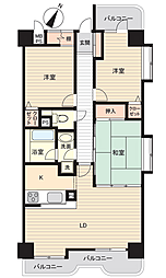 ダイアパレス水戸 3LDKの間取図画像