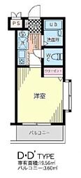 グランピアマンション長崎 1Kの間取図画像