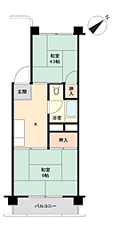 第一コーポサンキョー 2Kの間取図画像