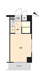 ペガサスマンション千束 ワンルームの間取図画像