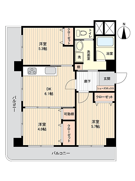 間取りを拡大表示