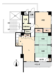 サンシティ吉川 3LDKの間取図画像