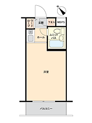 ロータリーライフ久里浜 ワンルームの間取図画像
