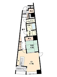 ラウムズ大王崎 1LDKの間取図画像