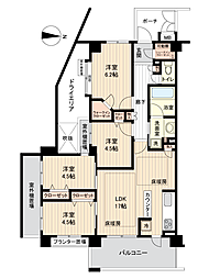 ディナ・スカーラ百合ヶ丘 4LDKの間取図画像