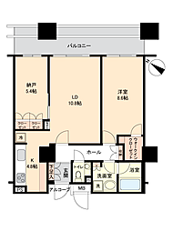 ガレリアグランデ 1SLDKの間取図画像