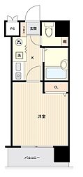 グランピアマンション長崎 1Kの間取図画像