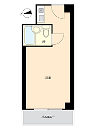 スカイパーク102 ワンルームの間取図画像
