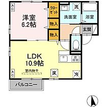 エスペランサB棟  ｜ 東京都小平市大沼町1丁目（賃貸アパート1LDK・1階・42.14㎡） その2