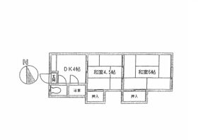 寿荘A棟 ２０２号室 ｜ 埼玉県川口市南町２丁目6-25（賃貸アパート2DK・2階・26.00㎡） その2