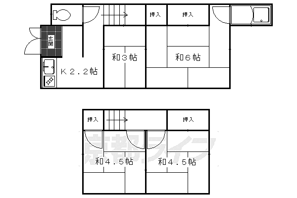 修学院中林町貸家 ｜京都府京都市左京区修学院中林町(賃貸一戸建4K・--・39.94㎡)の写真 その2