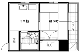 宝ハイツ 4A ｜ 京都府京都市東山区今熊野宝蔵町（賃貸マンション1K・4階・18.92㎡） その2