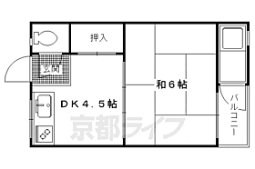 ヤングマンション 202 ｜ 京都府京都市左京区田中飛鳥井町（賃貸マンション1DK・2階・22.31㎡） その2