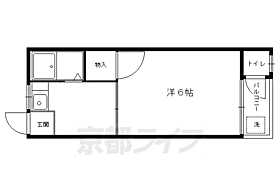 白川ハイツ 2 ｜ 京都府京都市左京区北白川西町（賃貸アパート1K・1階・20.00㎡） その2