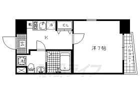 京都府京都市上京区丸太町通日暮東入南伊勢屋町（賃貸マンション1K・3階・24.00㎡） その2