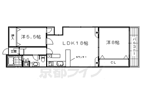 京都府京都市中京区夷川通柳馬場東入俵屋町（賃貸マンション2LDK・5階・70.00㎡） その2