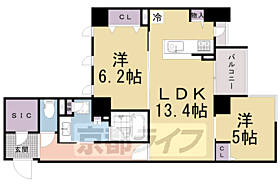 京都府京都市中京区押小路通間之町東入左京町（賃貸マンション2LDK・3階・61.58㎡） その2