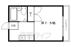 ホワイトキャンパス北白川 203 ｜ 京都府京都市左京区北白川伊織町（賃貸アパート1K・2階・21.00㎡） その2