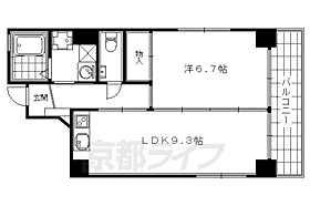 京都府京都市下京区松原通室町西入中野之町（賃貸マンション1LDK・4階・39.94㎡） その2