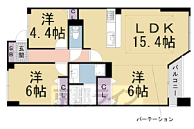 京都府京都市上京区葭屋町通一条下る福大明神町（賃貸マンション3LDK・6階・68.89㎡） その2