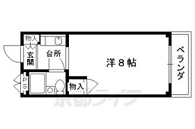 リバーサイド西村 203 ｜ 京都府京都市左京区北白川仕伏町（賃貸マンション1K・2階・20.25㎡） その2