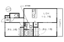 間取図画像 2LDK
