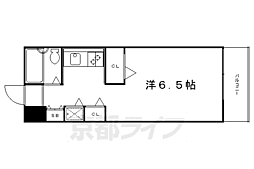ラ・ルース東山 5階1Kの間取り