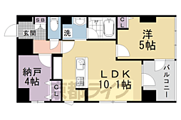 京都地下鉄東西線 二条城前駅 徒歩13分の賃貸マンション 7階1SLDKの間取り
