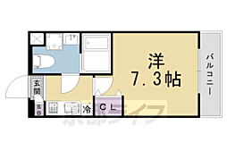 京都地下鉄東西線 二条駅 徒歩12分の賃貸マンション 3階1Kの間取り