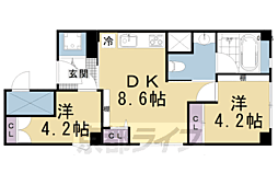 GRANDLATTICESayamachi 2LDKの間取図画像