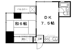 EPOCH岡崎 1DKの間取図画像