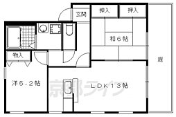 フローラルさぎまち 2LDKの間取図画像