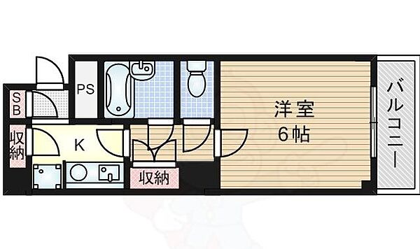 大阪府摂津市千里丘東２丁目(賃貸マンション1K・2階・25.00㎡)の写真 その2