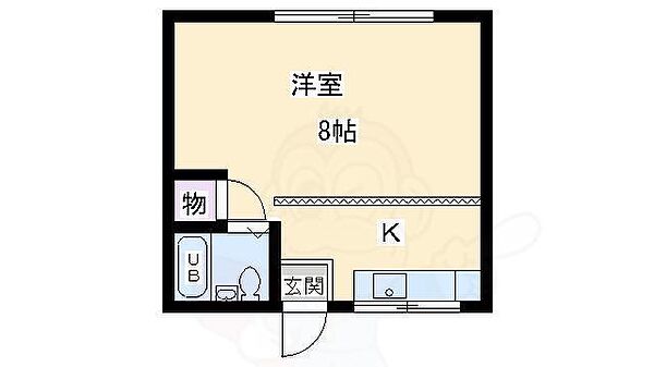 大阪府吹田市千里山西５丁目(賃貸アパート1R・2階・20.00㎡)の写真 その2