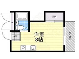 ファイブいとや ワンルームの間取図画像