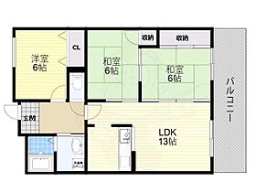 グリーンハイム千里南が丘  ｜ 大阪府吹田市佐井寺南が丘10番12号（賃貸マンション3LDK・2階・65.72㎡） その2