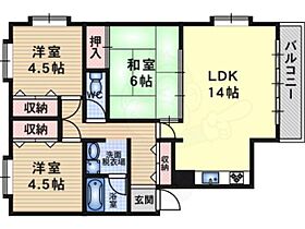 メゾン一本松  ｜ 大阪府吹田市片山町４丁目（賃貸マンション3LDK・2階・64.80㎡） その2