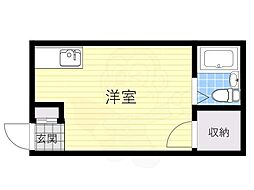 Tendo53.Bld. ワンルームの間取図画像