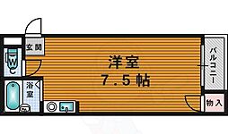エスポワール朝日町 ワンルームの間取図画像