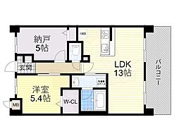 アクアプリータ3 1階1SLDKの間取り