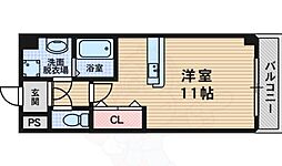 CITYSPIRE上新庄 ワンルームの間取図画像