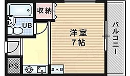 ビスタ泉町 ワンルームの間取図画像